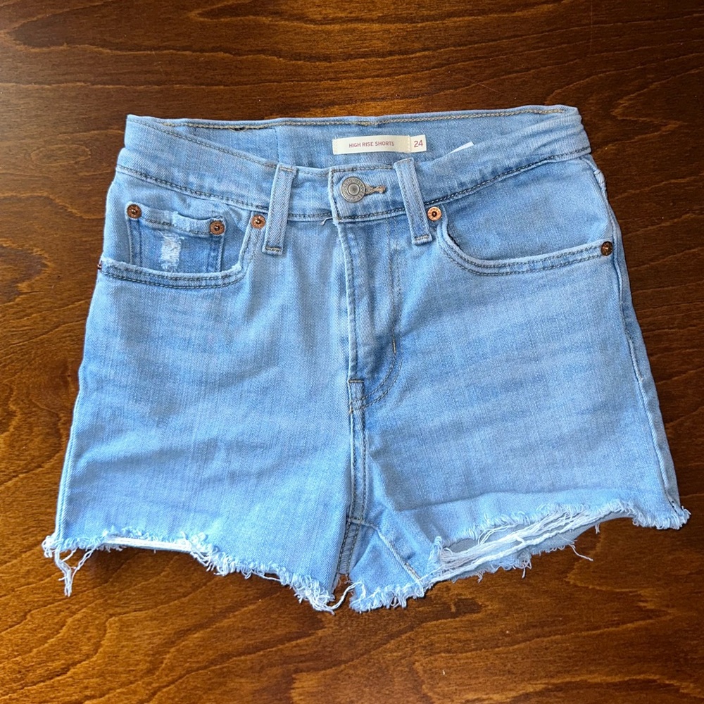 Levi’s 501 high rise jean shorts